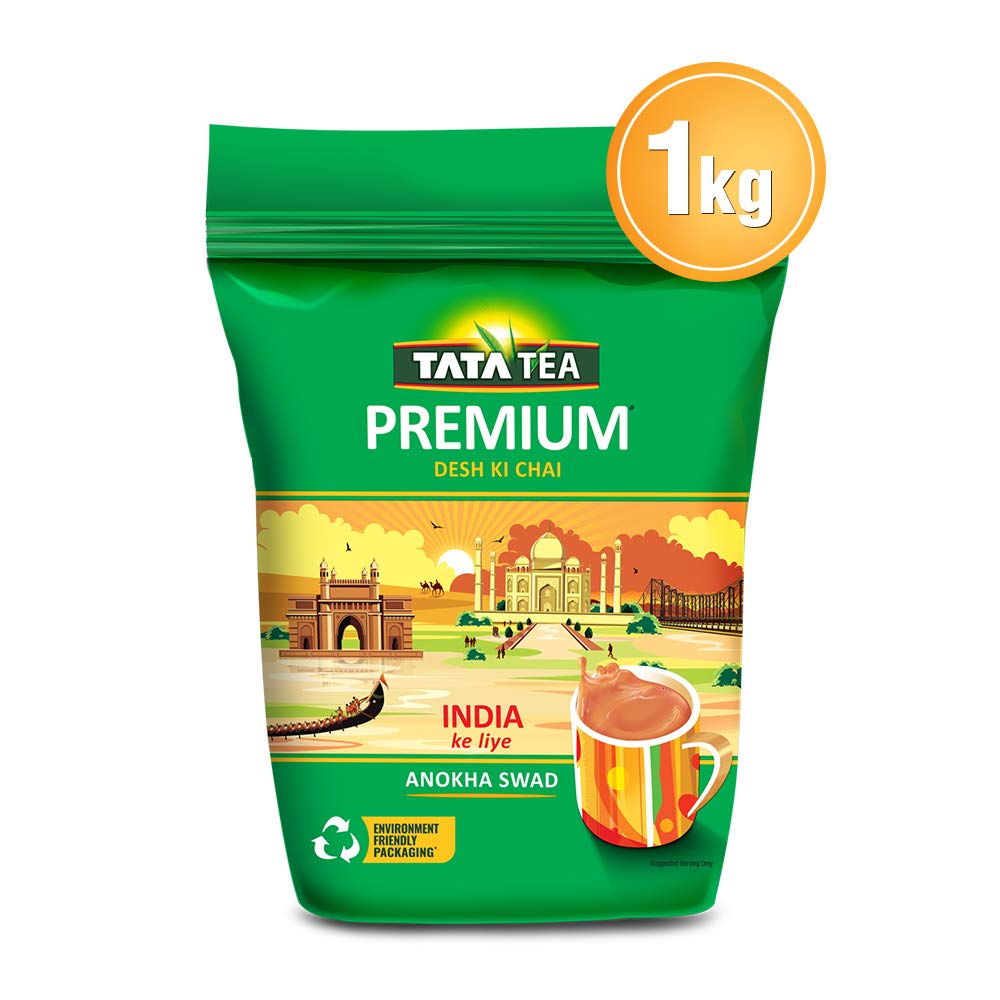 Tata Tea Premium 1kg, Desh Ki Chai, Unique Blend Crafted For Chai Lovers Across India, Black Tea, Loose Leaves