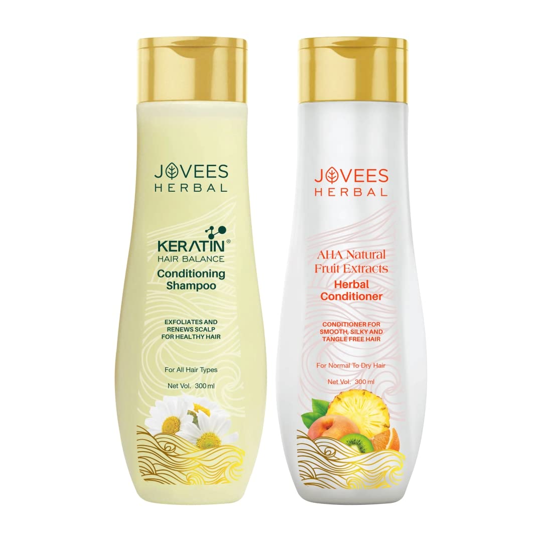 Jovees Herbal Keratin Hair Balance Conditioning Shampoo 300 ml, Jovees Herbal Hair Conditioner 300 ml