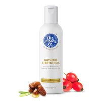 The Moms Co Natural Stretch Oil, 7 in 1 Natural Bio Oil Australia - Certified Toxin - Free and Mineral - Oil - Free Elasticity Belly Oil 100 ml & Nipple Butter Cream 25 g