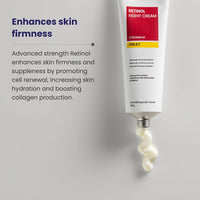 RE' EQUIL 0.5% Retinol Night Cream | Makes Skin Youthful & Smooth | Prevents Fine Lines & Wrinkles | Unisex | All Skin Types | 30G