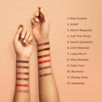 LoveChild Masaba Statement Matte Lipstick, Burnout (Dark Rosewood), Smooth Glide, Bold Matte Finish, Long-Lasting Lipsticks With Mango Butter Nourishing and Intense Color Payoff, Lightweight, 4g