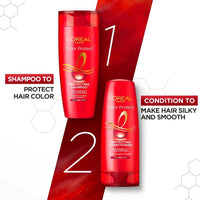L'Oreal Paris Shampoo, Vibrant & Revived Colour, For Colour-treated Hair, Protects from UVA & UVB, Colour Protect, 650ml