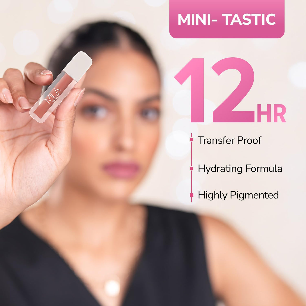 Mila Beauté Set of 7 Non Transfer Mini Liquid Lipstick Gift Set I 12 Hrs Transfer proof I With Hyaluronic Acid I Perfect For Gifting, Special Occasion, Wedding, Travel Friendly Combo for Women I Gift Pack