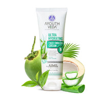 Ayouthveda Aloe Vera Bathing Soap 125g & Aloe Vera Gel 150g & Ultra Hydrating Face Emulsion Cream 60g Combo for Face, Body, Hair, Hydrates Skin without Feeling Greasy, Neem, Tulsi, Even Skin Tones