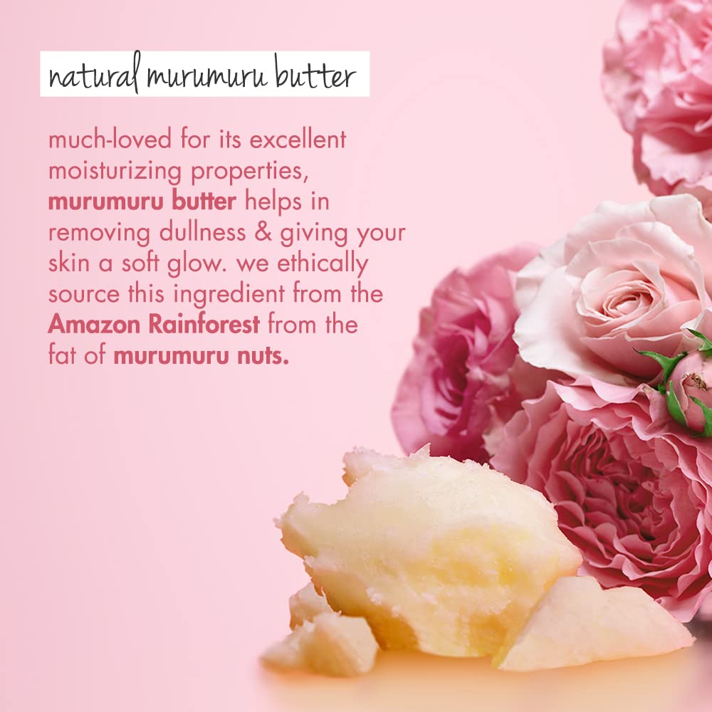 Love Beauty & Planet Natural Murumuru Butter & Rose Glow Body Lotion|| 24hr Moisturization|| Non-Sticky|| Paraben Free|| 400 ml