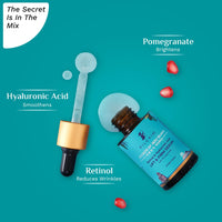 Pilgrim Korean 0.5% Retinol & 1% Hyaluronic Acid Lift & Firm Anti Aging Serum | Retinol serum for face| Reduce Fine Lines & Wrinkles|For Men & Women |All Skin Types|30ml