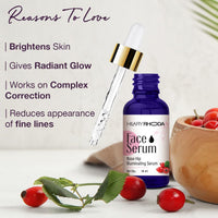 Hilary Rhoda Rosehip Radiance Glow Face Serum | Clarifies & Brightens Skin | Lightens Scars & Fights Blemishes | Reduces Fine Lines | 30 ml