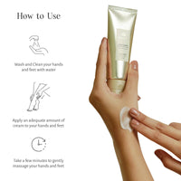 SHANKARA Gheesutra Hand and Foot Cream Enriched with Washed Ghee, Moringa, and Bamboo Extracts For Intensive Hydration, Moisturizing, and Skin Barrier Improvement - 60ml