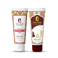 Passion Indulge Skin Brightening Skincare Combo| Pearl Light Cleanser 100ml & Pearl Light Face Mudd 100gm For Dark spots