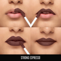 Lakmé 9to5 Primer + Matte Liquid Lip Color MB3 Strong Espresso & LAKMÉ Eyeconic Insta Cool Kajal, Black & Lakme Forever Matte Liquid Lip Colour, Intense Matte Finish All Day Long, Smudgeproof & Looks Freshly Applied For Upto 20Hrs, Brown Espresso, 5.6 ml