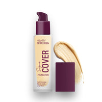 Hilary Rhoda Super Cover Foundation | Blemish Free | High Coverage & Waterproof Foundation | 24-Hour Stay & Non-Sticky Formula | Matte Finish | Blends Flawlessly | 30g (Golden Beige| Shade 04)
