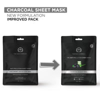 The Man Company Charcoal De Tan Face Sheet Mask with Aloevera & Hyaluronic Acid - 25 ml *2
