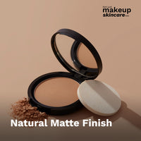 Pilgrim Warm Sand Matte Finish Compact Powder For All Skin Types Absorbs Oil, Conceals & Gives Radiant Skin, 9 Gram, Cream