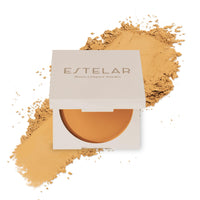 Estelar Matte Compact Powder with SPF 15 Protection, Absorbs Oil and Sweat, Long Lasting Freshness for Upto 12 Hours, Evens Tone, Non Sticky, Non Greasy, Fearless Sand, For All Skin Types, 8gms