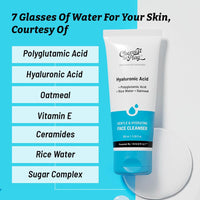 Chemist at Play Gentle & Hydrating Face Cleanser | Hydrates Dull & Dry Skin | Enriched with Vitamin E, Rice Water & Oatmeal | Removes Excess Oil & Dirt | For All Skin Types | For Men & Women | 100ml