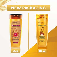 L'Oreal Paris Hair Mask, For Damaged and Weak Hair, 200ml & L'Oreal Paris Shampoo, Moisturising & Hydrating, For Dull, Dry & Lifeless Hair, 6 Oil Nourish, 340 ml