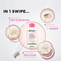 Maybelline New York Colossal Kajal, Super Black, 0.35g, Volum Express Colossal Waterproof Mascara, 10ml and Garnier Skin Naturals Micellar Cleansing Water, 125ml