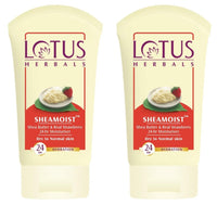 Lotus Herbals Shea Butter and Real Strawberry 24 Hour Moisturiser Cream (60g) x Pack of 2