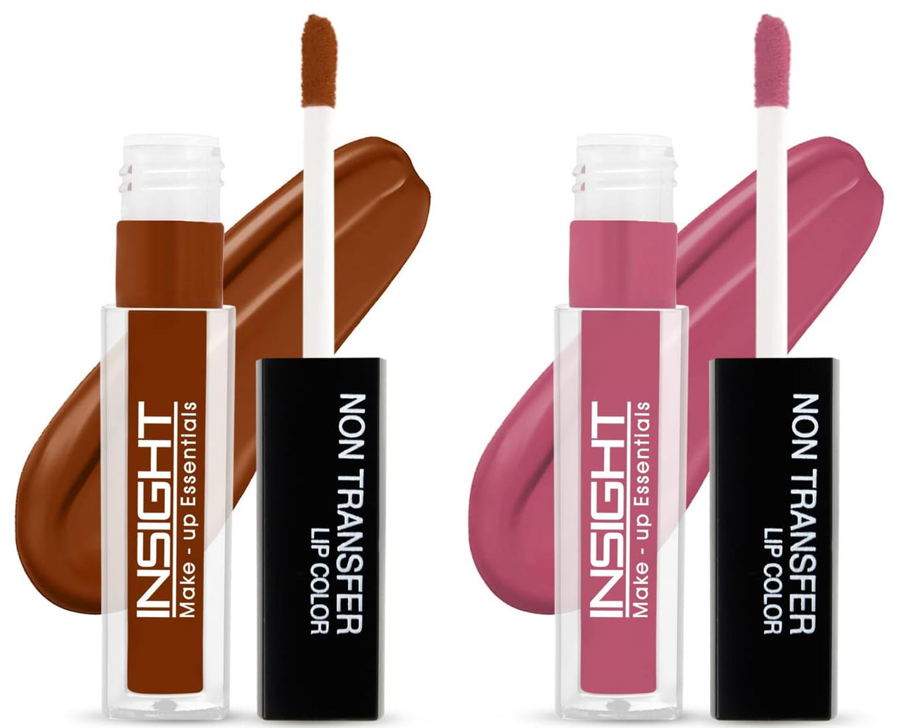 INSIGHT Non Transfer Matte Lip Color, 4Ml (01 Joyfull) & Matte Lip Color, 4Ml (25 Molten Pink)