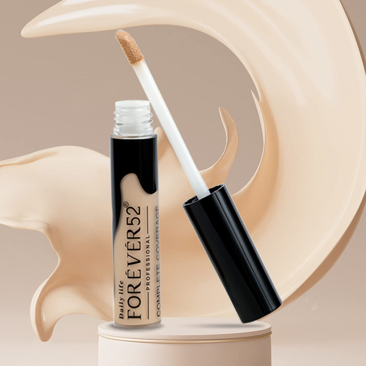 Forever52 Daily Life Easily Blendable Concealer For Face Makeup (Latte) Natural Finish,Liquid Light Weight Concealer-COV004, 1 Count