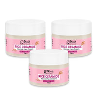 Globus Natural Rice Ceramide Revival Face Cream, Enriched with Sunflower & Coffee, For Glass Skin, 50 gm (Pack of 3)