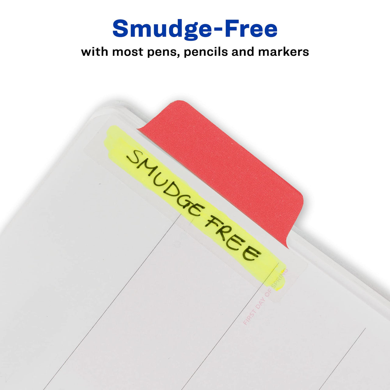 Avery Margin Ultra Tabs, 2.5" x 1", 2-Side Writable, Assorted Colors, 24 Repositionable Page Tabs (74768)