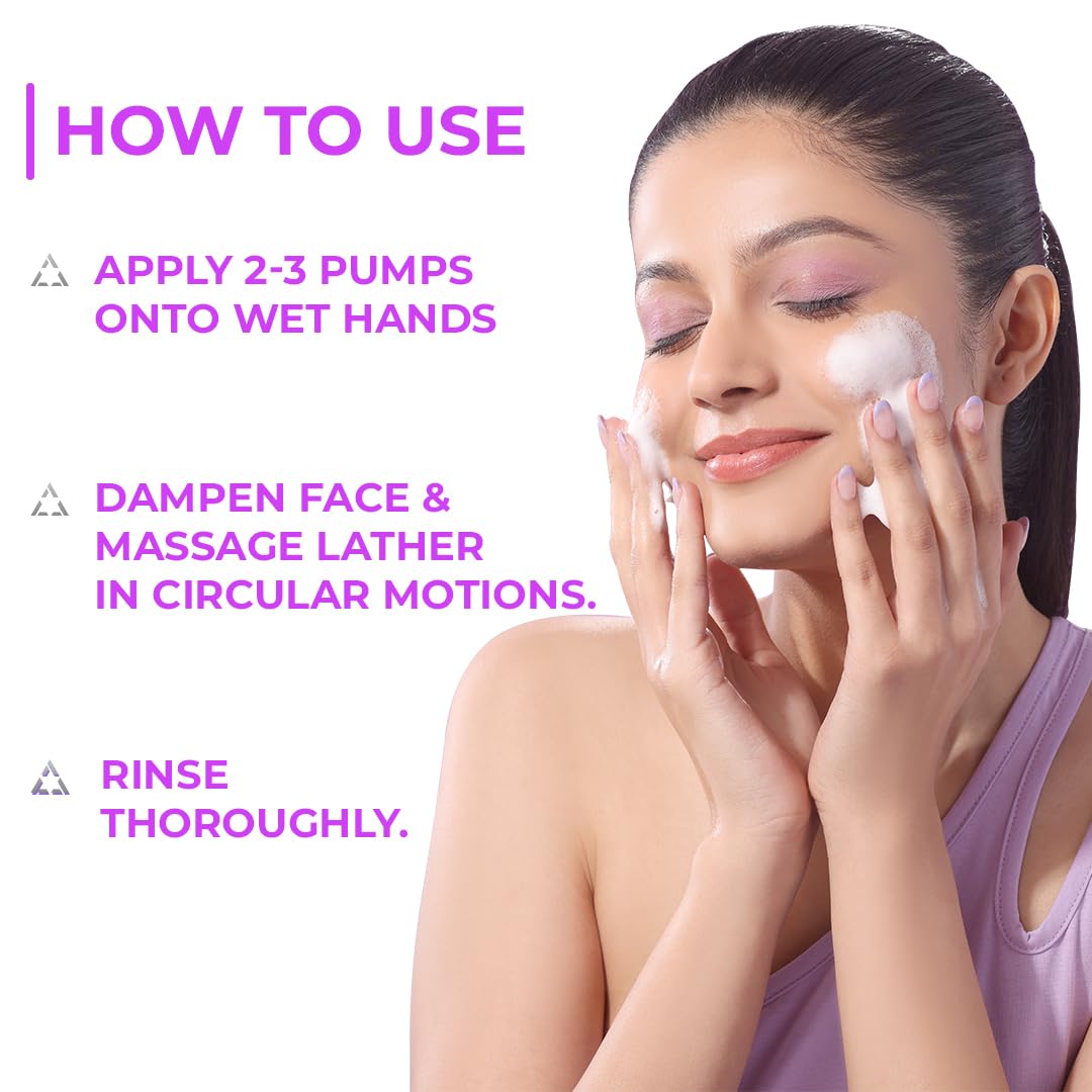 Light Up Dewdrop Anti-Acne Hydrating Face wash | Face wash for oily, Acne Prone & Combination Skin | Enriched with Niacinamide & Butterfly Pea Flower | Gentle Cleanse Skin from dirt & Oil - 75ml