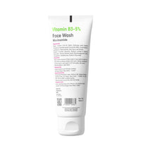 Cos-IQ Vitamin B3-5% Niacinamide Face Wash for Smooth and Even Skin, Tan Removal & Glowing Skin, pH Balanced & Paraben Free (90 Days Pack, 300ml)