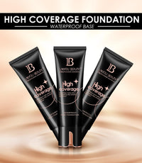 Lakyou Beauty High Coverage Foundation Cream | Waterproof Base | Light Weight | Long Lasting | Shade-02(Soft Ivory) | 160ml | Pack Of 2