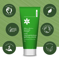 Aroma Magic Anti Pigmentation Glossy Face Pack| 5 powerful natural extracts |Fade Pigmentation,Blemishes & Dark circles |Radiant & Natural Glow |for Men & Women |All Skin Types|100gm Pack of 1