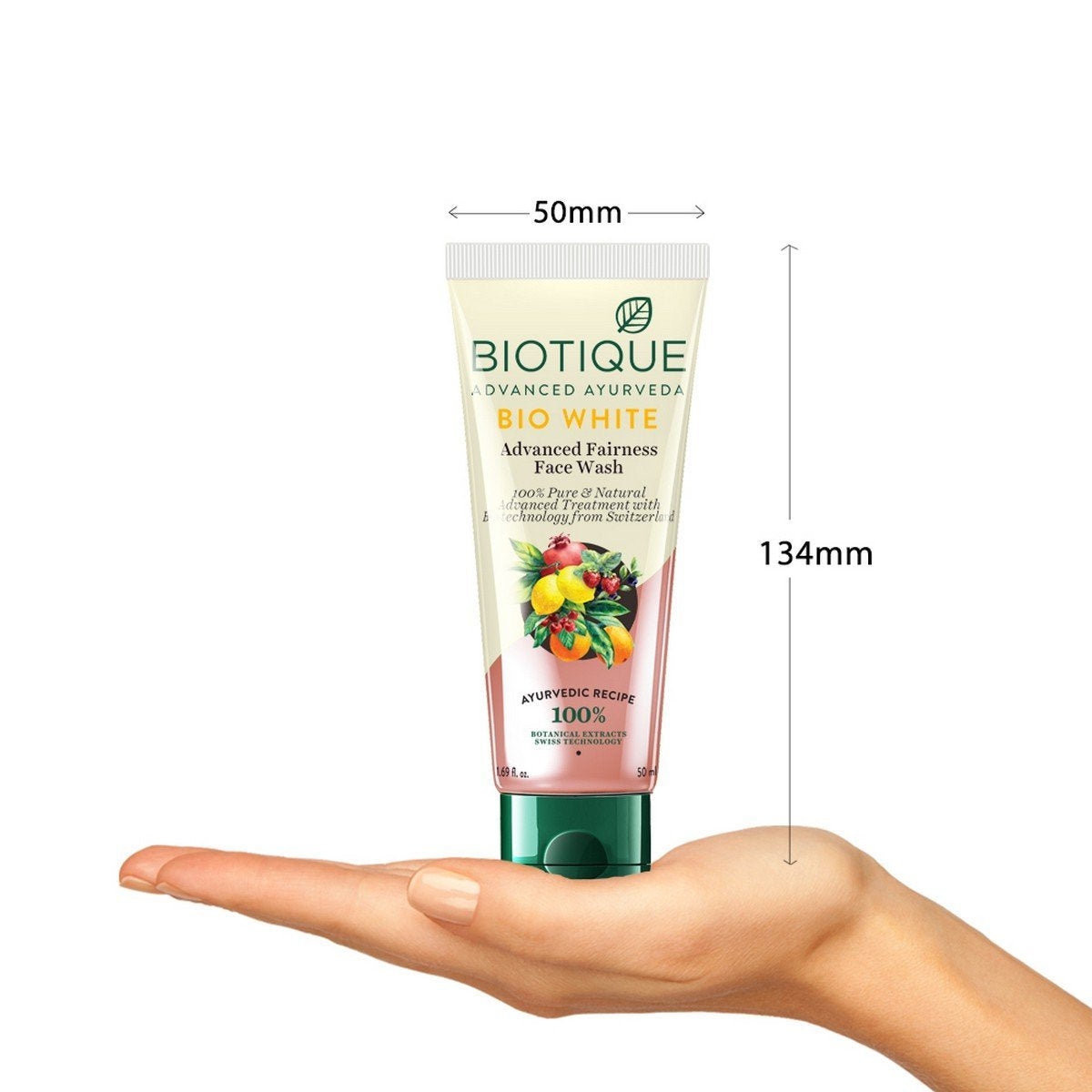 Biotique Bio Kelp Protein Shampoo for Falling Hair Intensive Hair Regrowth Treatment, 340ml & Biotique Bio White Advanced Fairness Face Wash, 150ml