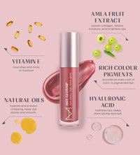 House Of Makeup Non-sticky gloss | High-shine lip gloss for pigmented lips | Lip gloss with hyaluronic acid | Zero stickiness (Berry Discreet)