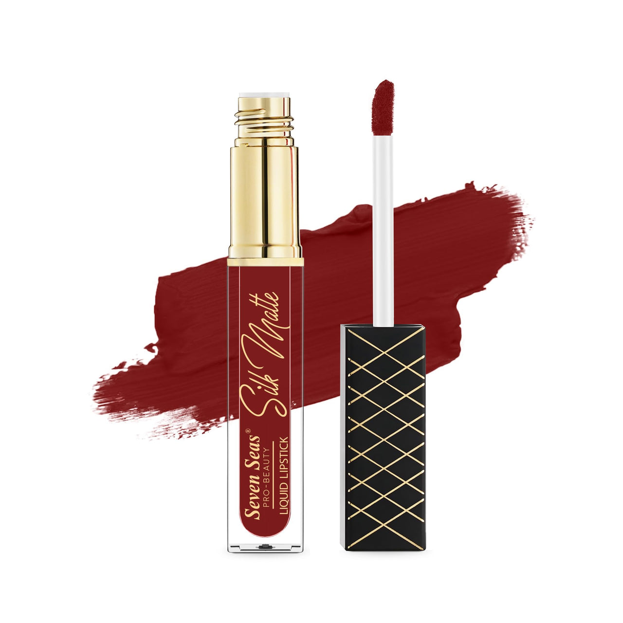 Seven Seas Silk Matte Liquid Lipstick | Long Lasting and Waterproof Liquid Lipstick for Women (Totem Pole, 7ml)