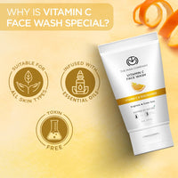 The Man Company Skin Brightening (Buy 1 Get 1) Vitamin C Face Wash- 75 ml Each with Turmeric and Niacinamide For Clean, Bright & Soft Skin I Oil Free Look I Unclog Pores,Instant Glow