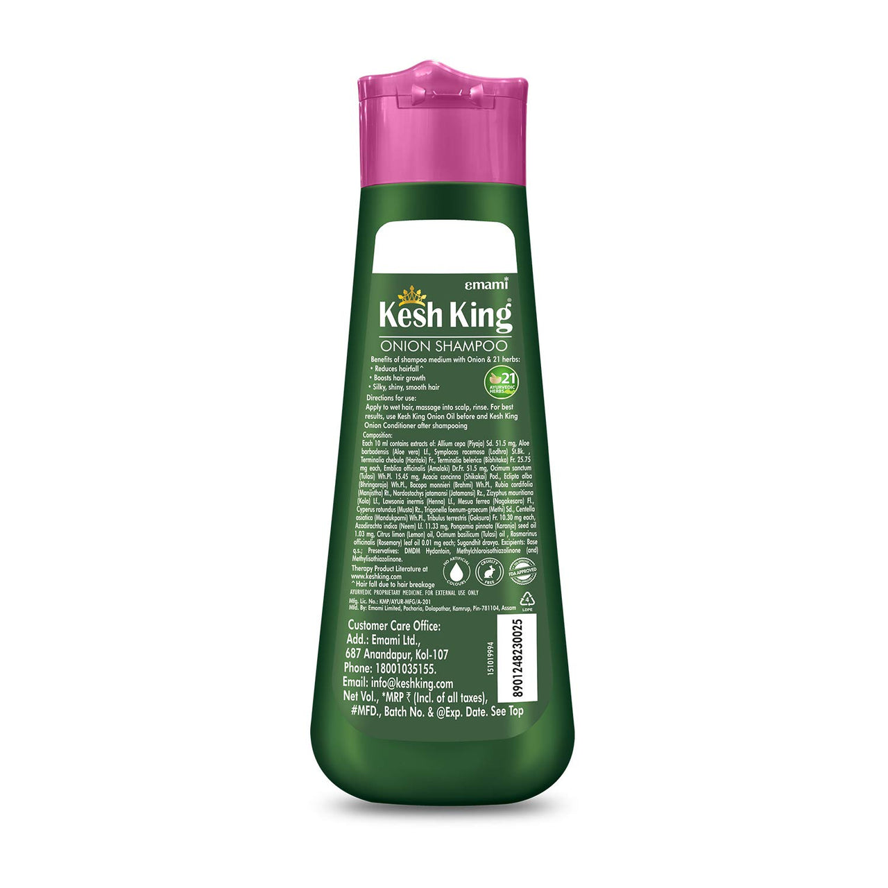 Kesh King Ayurvedic Onion Shampoo with 21 Herbs, Reduces Hairfall & Boost Hair Growth, 300ml & Kesh King Scalp and Hair Medicine Anti-Hairfall Conditioner, 200 ml