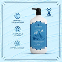 ST. D'VENCE Alpine Winter Edition Body Lotion for Dry Skin Women & Men | Tea Tree Oil, Shea Butter and Vitamin E | Moisturizer Cream Body Lotion for Summer | Deep Moisturizer Cream - 700 ml