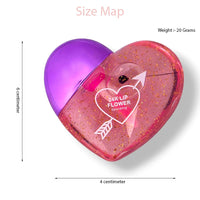 Huda Girl Beauty Hydrating Cute Sequin Heart Shape Lipgloss Oil Color Change Moisturizing Kids Girls LipOil Moisturizing Lips Care For Tint Dry And Chapped Lips - Set Of 4