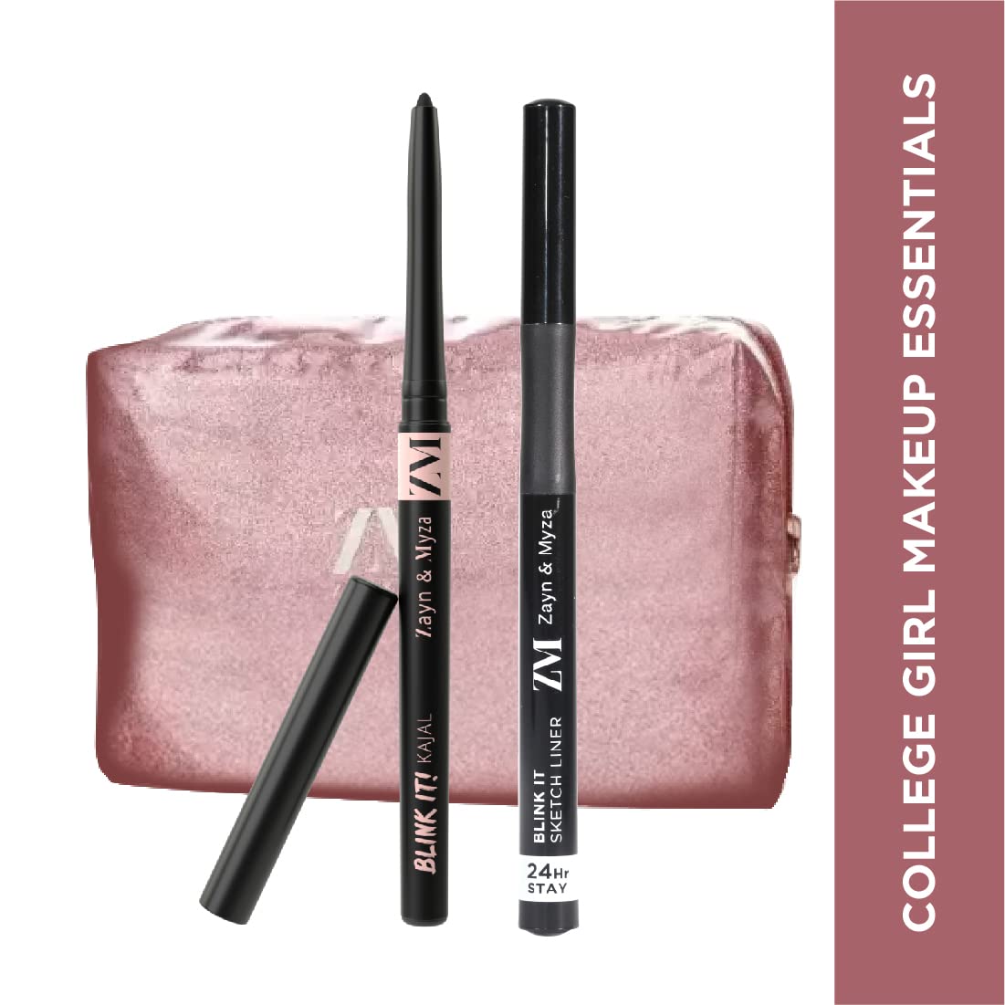ZM Zayn & Myza Blink It Black Kajal & Sketch Liner Combo (2 Items in the set)