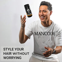 MAN CODE Hair Volumizing Powder Wax for Men, Hair Powder, Hair Wax Powder for Boys, Natural & Safe Hairstyling Powder, Strong Hold & Matte Finish, 24 hrs hold Hair Styling Powder (20g)