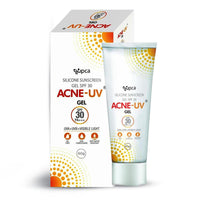 ACNE-UV Gel Sunscreen SPF 30 PA+++ | 60g Sunscreen for Oily Skin Women & Men | Non-Comedogenic Silicone Gel | Visible Light Protection | Water Resistant | Suitable for All Skin Types