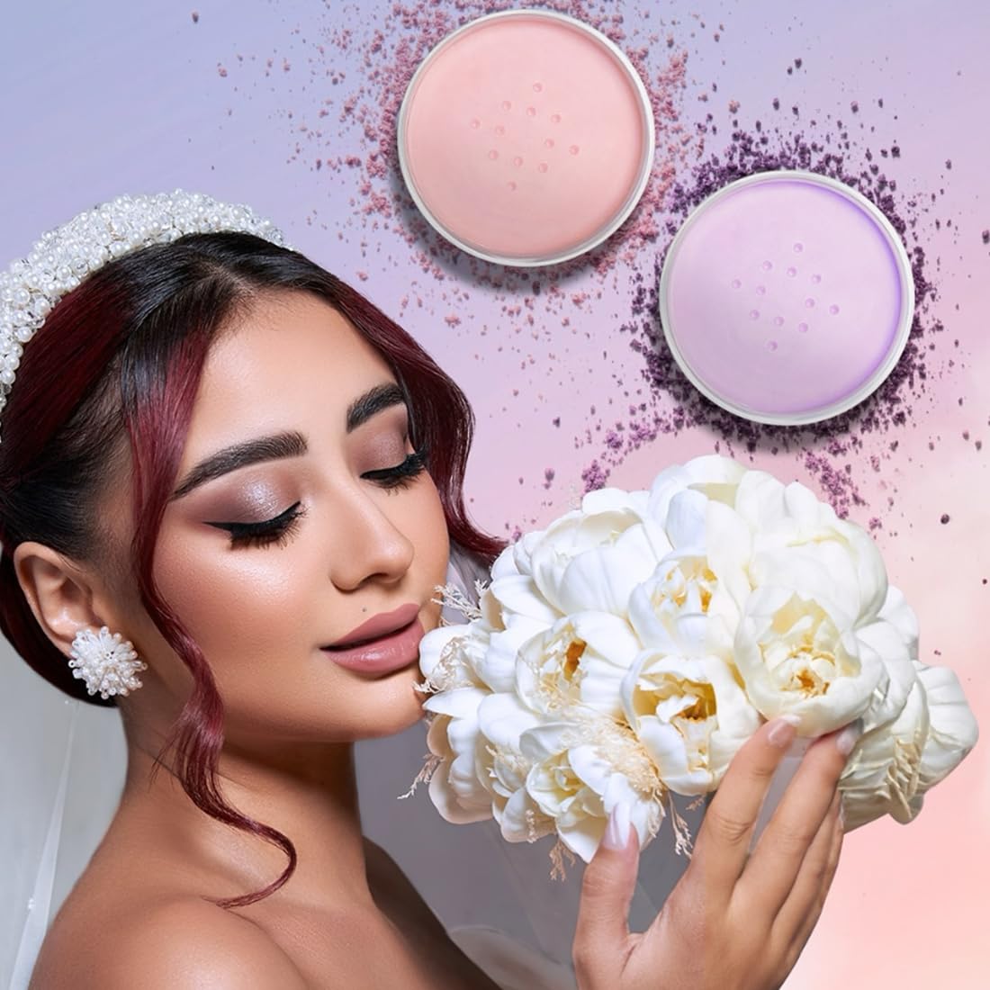 Transculent Loose Powder (Purple Viola - 008)