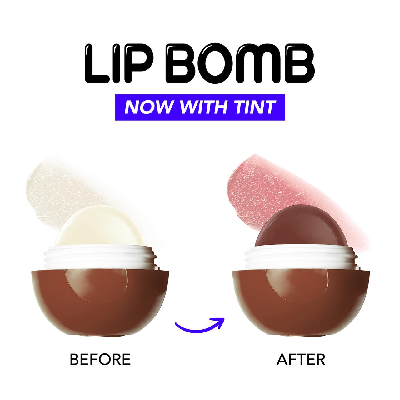 Blue Heaven Tinted Lip Balm Infused With Shea Butter, Almond Oil And Vitamin E - Cocoa, 8G, Brown