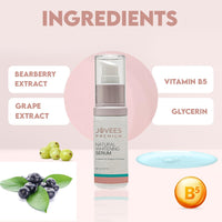 Jovees Premium Natural Whitening Serum | Gives Clear, Hydrated And Glowing Skin | And For All Skin Types | 50ml