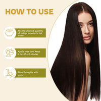 Veda Harvest Indigo Powder 240gm for Black Hair | Natural Plant-Based Hair Dye | Chemical-Free & Healthy Hair Color Solution