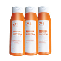 ZM Zayn & Myza Vitamin C Body Lotion Combo|Glow Reviving|Skin Brightening Body Lotion For Radiant Skin|Moisturizing & Hydrating|With Shea Butter & Niacinamide|For All Skin Types|Pack Of 3(100 Ml X 3)