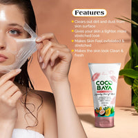 Coco Baya Exfoliating Peel Off Mask, Enriched with Papaya Extract, Aloe Vera Extract, Vitamin E & Vitamin B3, Suitable For All Skin Types, 100 ML