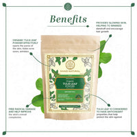 KHADI NATURAL Tulsi Leaf Organic Powder Pack of 2 (2x100gm) 200gm