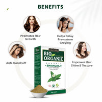 INDUS VALLEY Bhringraj Powder | Eclipta alba With Hibiscus Powder | Hibiscus rosa-sinensis - For Hair and Skin Care (100g +100 g=200g)