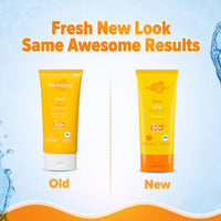 Aqualogica Glow+ Dewy Sunscreen SPF 50 PA++++ with Papaya & Vitamin C | For Dry, Sensitive, Oily & Combination Skin | UVA/B & Blue Light Protection | Fragrance-Free | For Men & Women | 80g