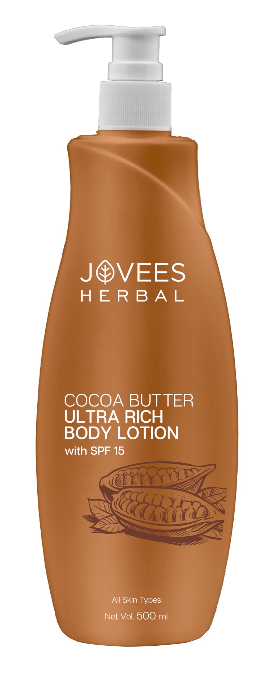 Jovees Herbal Cocoa Butter Hand & Body Lotion For Hydrates & Moisturise For All Skin Types 500ml